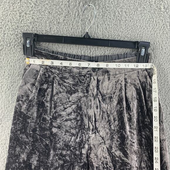 Y3K Madwell Womens Pants Velvet Trouser Boho Grey S Soft Pocket - Picture 2 of 15